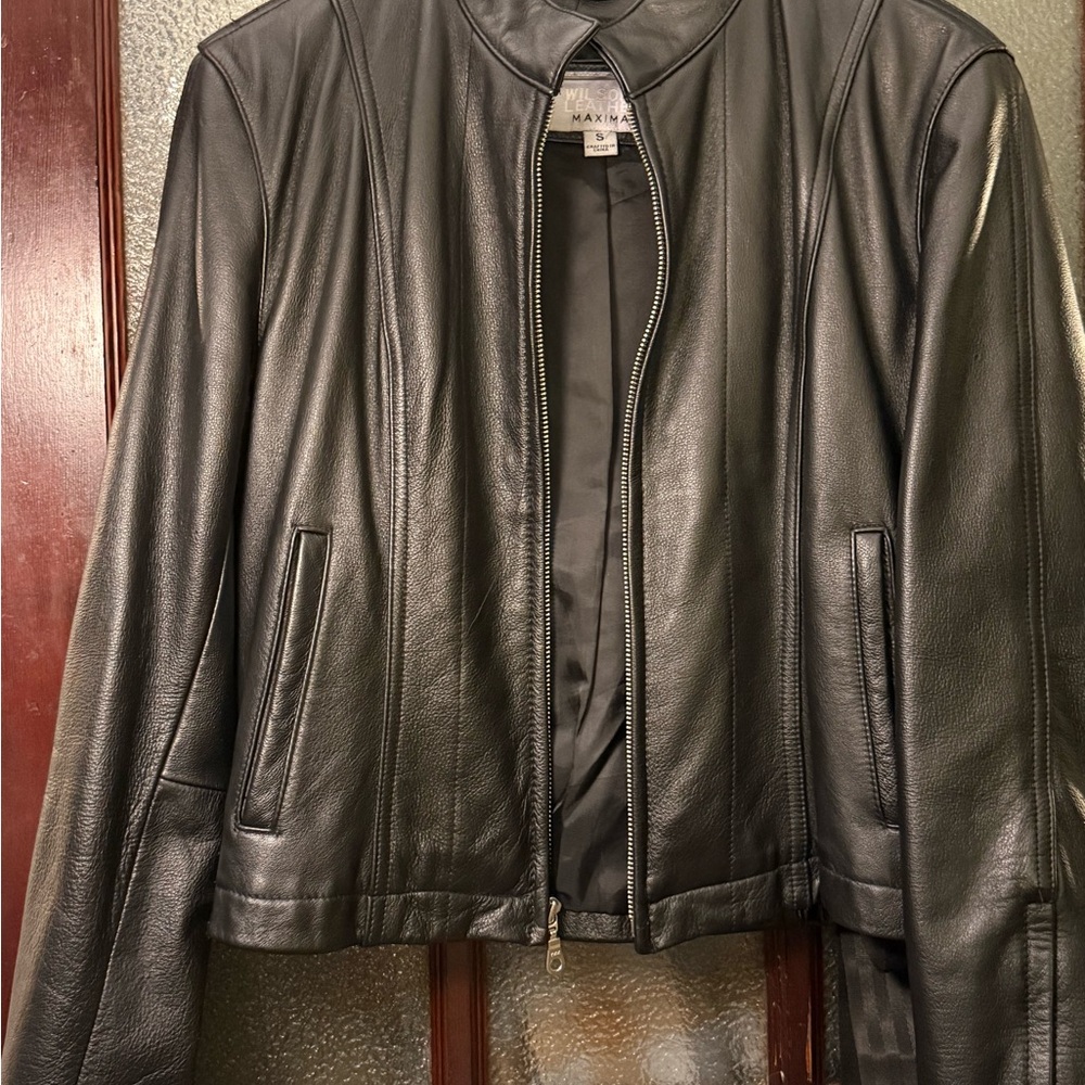 Wilsons Leather Black Jacket